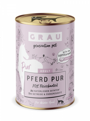 GRAU Pferd Pur 400g